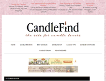 Tablet Screenshot of candlefind.com